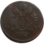 František II. 1/2 grajciar 1800 A