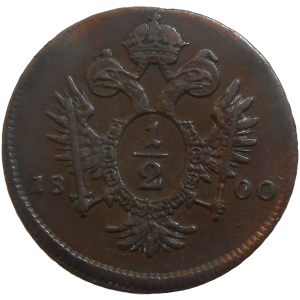 František II. 1/2 grajciar 1800 A