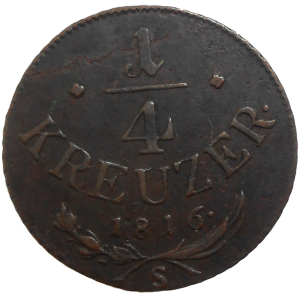 František II. 1/4 grajciar 1816 S