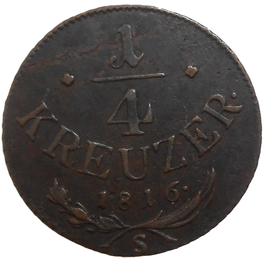 František II. 1/4 grajciar 1816 S František II. 1/4 grajciar 1816 S