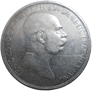 František Jozef I. 5 Koruna 1908 Jubilejná