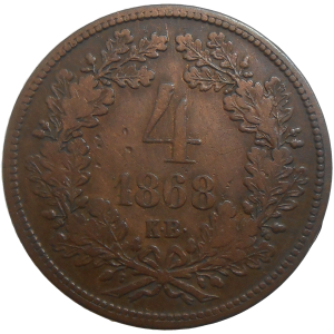 František Jozef I. 4 grajciar 1868 KB