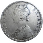 India 1 Rupee 1890