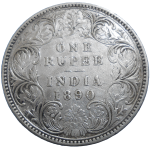 India 1 Rupee 1890