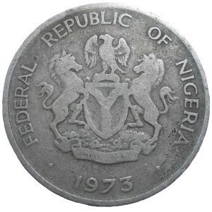 Nigéria 10 Kobo 1973
