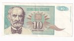 Juhoslávia 10 Dinara 1994
