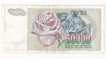 Juhoslávia 50 000 Dinara 1992
