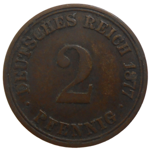 Nemecko 2 Pfennig 1877 A