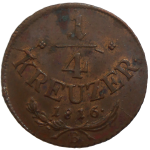 František II. 1/4 grajciar 1816 B
