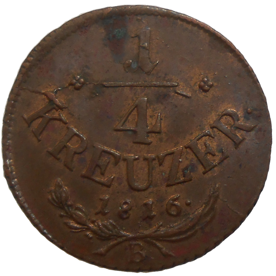 František II. 1/4 grajciar 1816 B František II. 1/4 grajciar 1816 B