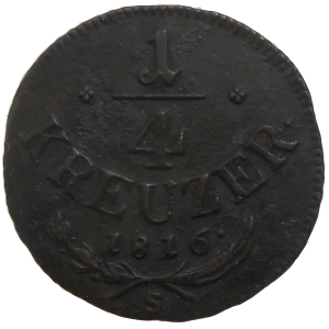 František II. 1/4 grajciar 1816 S