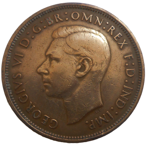 Veľká Británia One Penny 1938