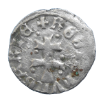 Ľudovít I. Veľký saracénsky denár krížik