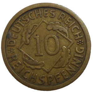 Nemecko 10 Pfennig 1930 A