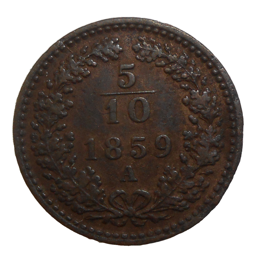 František Jozef I. 5/10 grajciar 1859 A František Jozef I. 5/10 grajciar 1859 A
