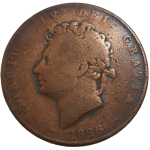 Veľká Británia Half Penny 1826