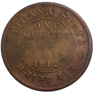 India 1/4 Anna 1912