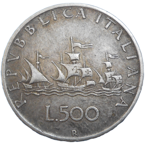 Taliansko 500 Líra 1958