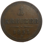 František Jozef I. 1 grajciar 1851 B