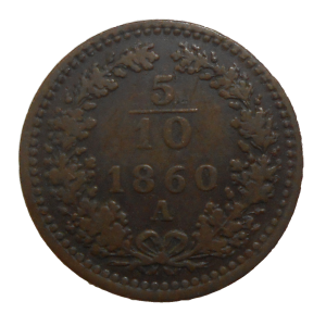 František Jozef I. 5/10 grajciar 1860 A