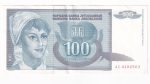 Juhoslávia 100 Dinara 1992