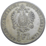 František Jozef I. 1/4 zlatník 1862 V