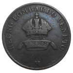 Ferdinand V. 1 Centesimo 1846 M