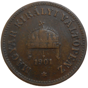 František Jozef I. 2 Fillér 1901 KB