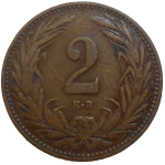 František Jozef I. 2 Fillér 1908 KB