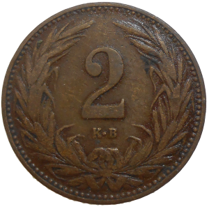 František Jozef I. 2 Fillér 1908 KB