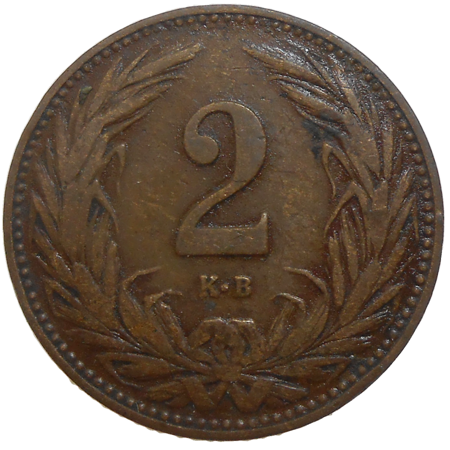 František Jozef I. 2 Fillér 1908 KB František Jozef I. 2 Fillér 1908 KB