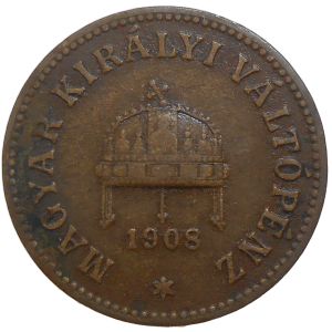 František Jozef I. 2 Fillér 1908 KB