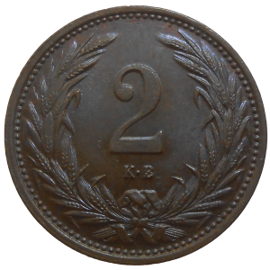 František Jozef I. 2 Fillér 1914 KB