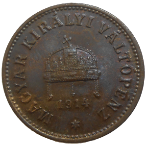 František Jozef I. 2 Fillér 1914 KB