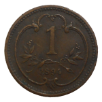 František Jozef I. 1 Heller 1894 bz
