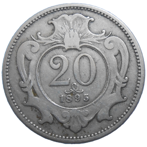 František Jozef I. 20 Heller 1895 bz