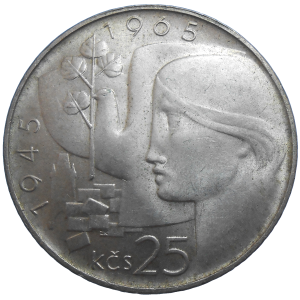 25 Kčs 1965 výročie oslobodenia ČSR