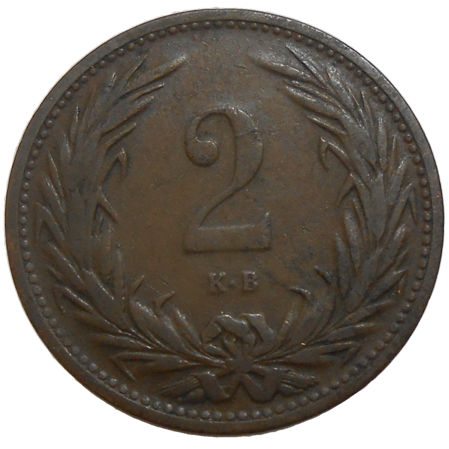 František Jozef I. 2 Fillér 1906 KB František Jozef I. 2 Fillér 1906 KB
