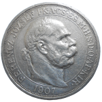 František Jozef I. 5 Koruna 1907 KB Korunovačná