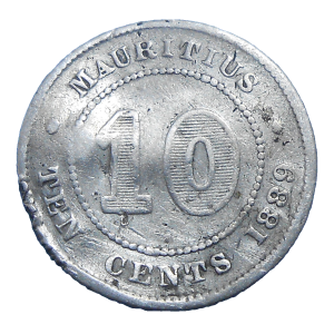 Maurícius 10 Cents 1889