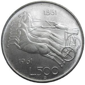 Taliansko 500 Líra 1961