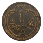 František Jozef I. 1 Heller 1895 bz