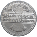 Nemecko 50 Pfennig 1921 A