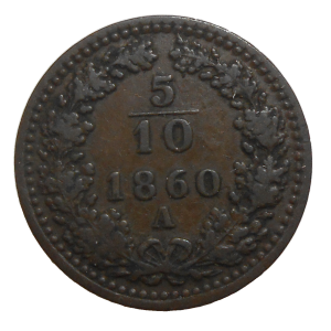 František Jozef I. 5/10 grajciar 1860 A