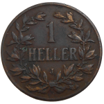Východná Afrika 1 Heller 1910 J