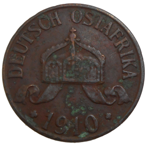 Východná Afrika 1 Heller 1910 J