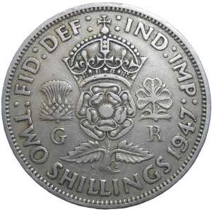 Veľká Británia 2 Shillings 1947