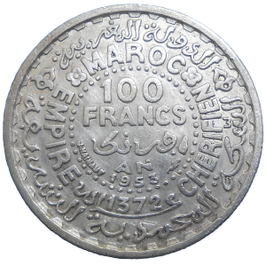 Maroko 100 Francs 1953