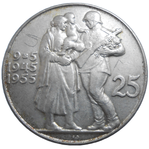 25 KČS 1955 10. výročie oslobodenia ČSR