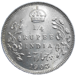 India 1/4 Rupee 1903